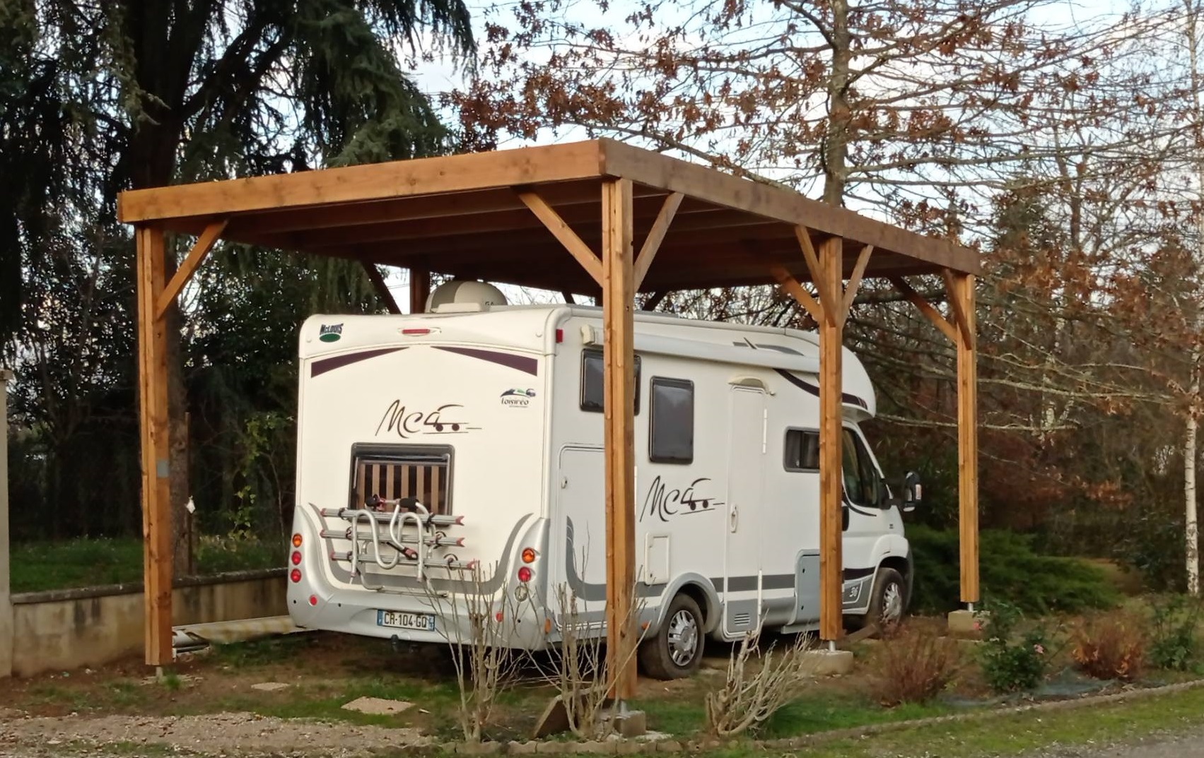ABRI CAMPING-CAR CCTPSD - Carport bois NEA Concept
