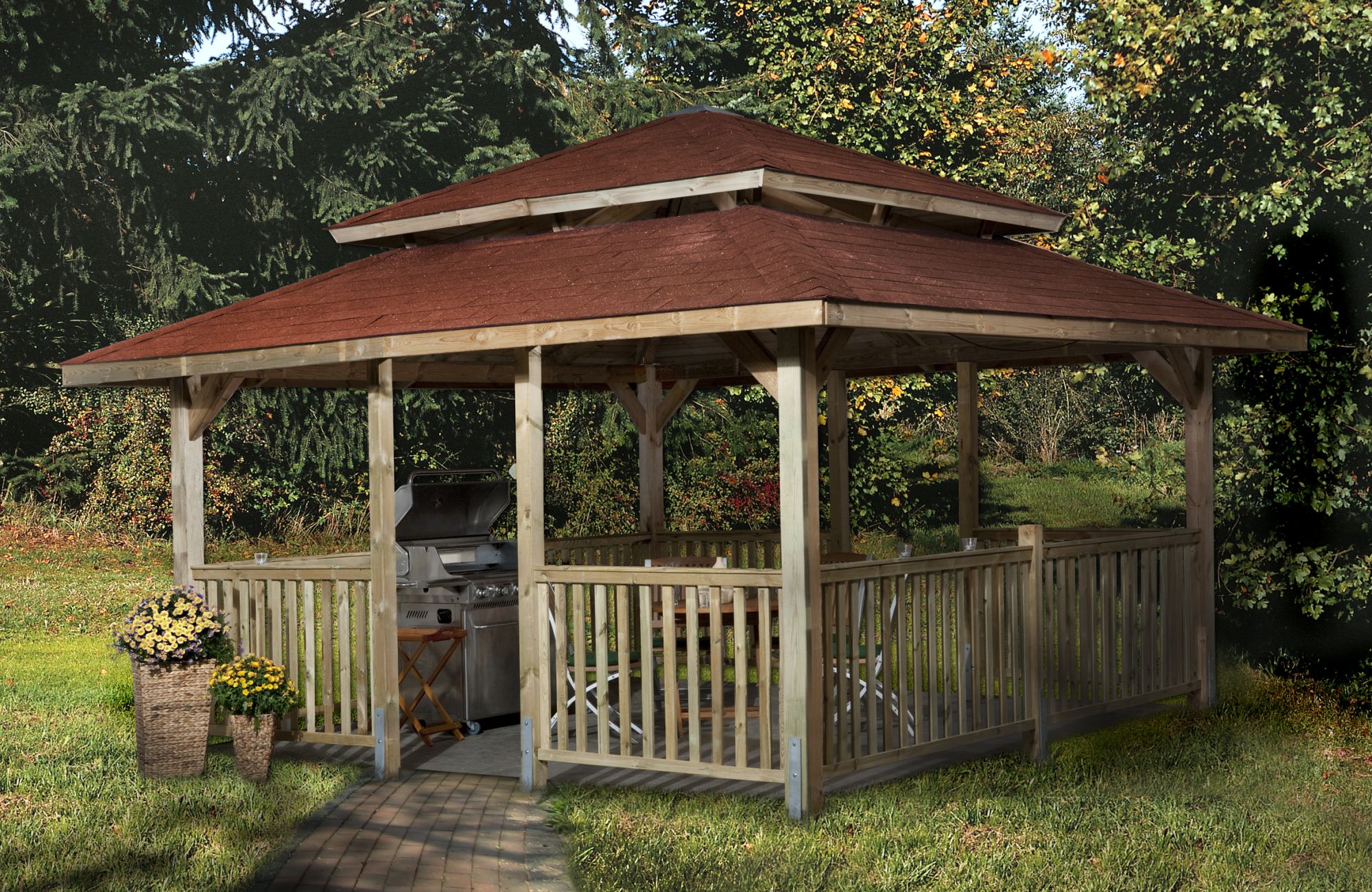 TONNELLE-ABRI DE JARDIN - Abri bois > 15 m² NEA Concept