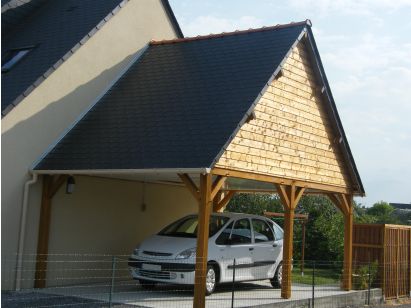  ABRI 2 PENTES accolé 3 m x 5 m