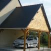 ABRI 2 PENTES accolé 3 m x 4 m 